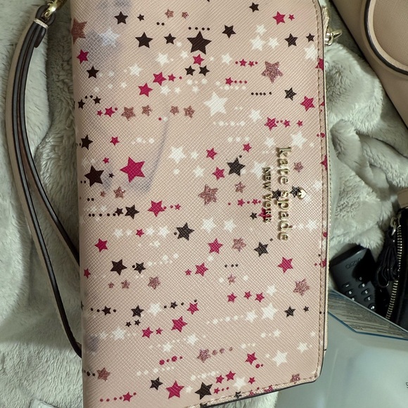 Kate Spade Pink and Black Star Wallet - Picture 1 of 3